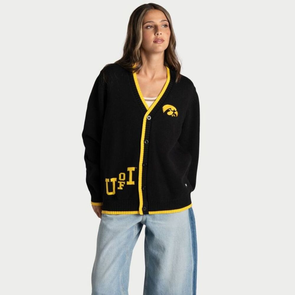 NCAA Iowa Hawkeyes Women's Cardigan - S